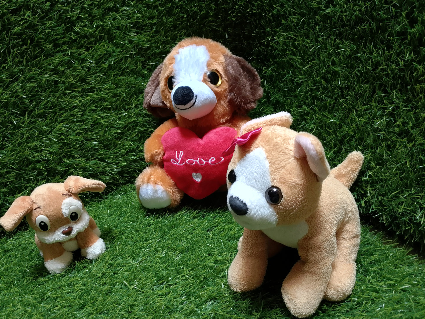 Livarno Home Stuffed Animals Set of 3, Preloved Stuffed toys