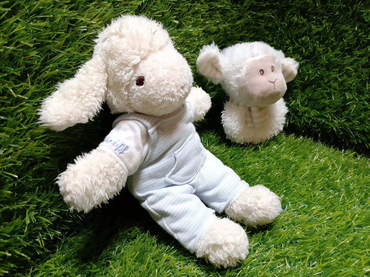 Steiff Sweet Dreams Lamb, set of 2, Preloved Stuffed Toys