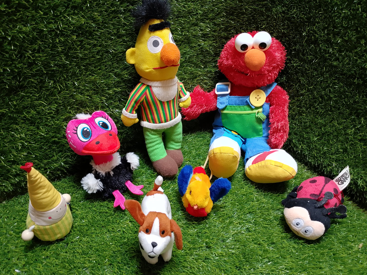 Sesame Street , Set of 7, Preloved Stuffed Toys