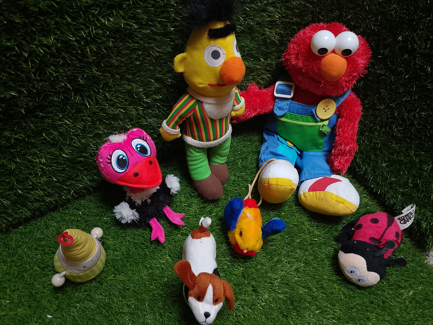 Sesame Street , Set of 7, Preloved Stuffed Toys
