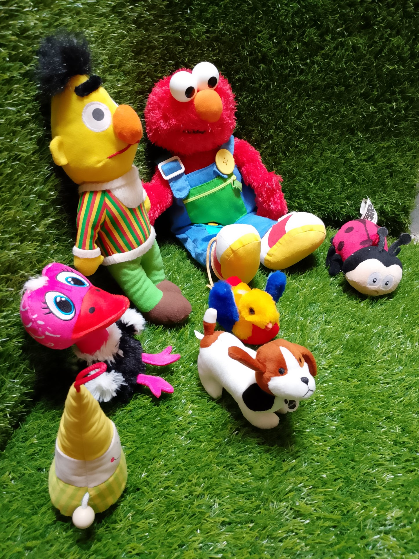 Sesame Street , Set of 7, Preloved Stuffed Toys