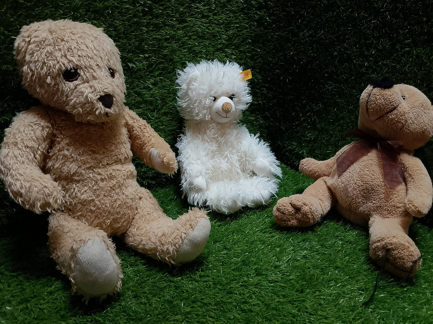 Cute Teddies, Set of 3, Preloved Stuffed Toys