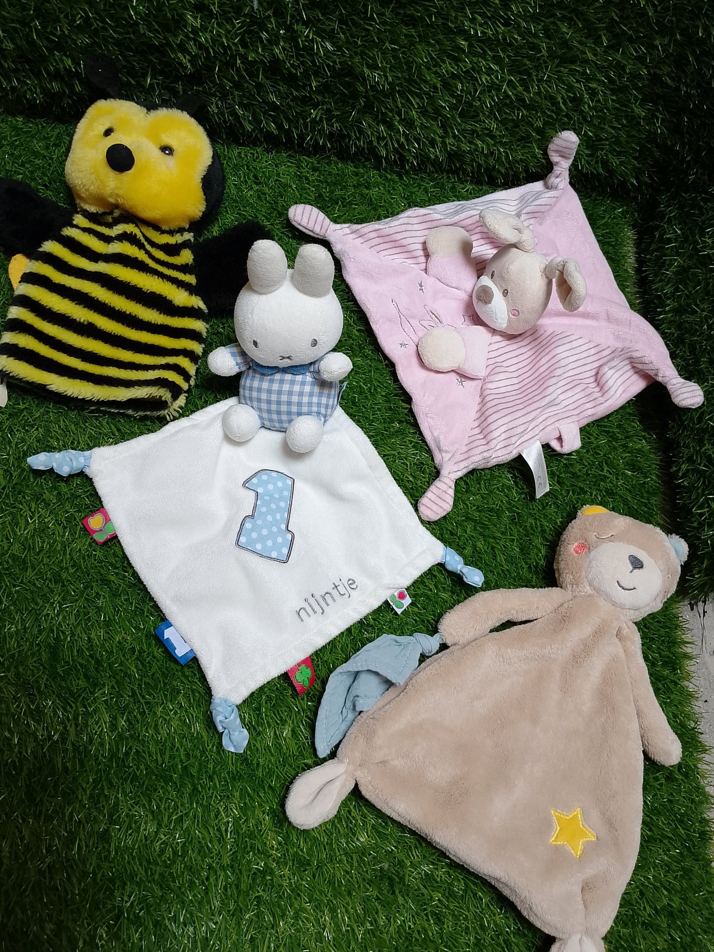 Bear Babies, Set of 4, Preloved Stuffed Toys