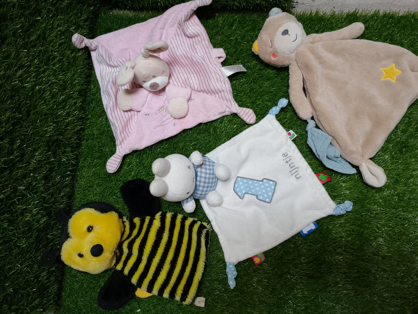 Bear Babies, Set of 4, Preloved Stuffed Toys