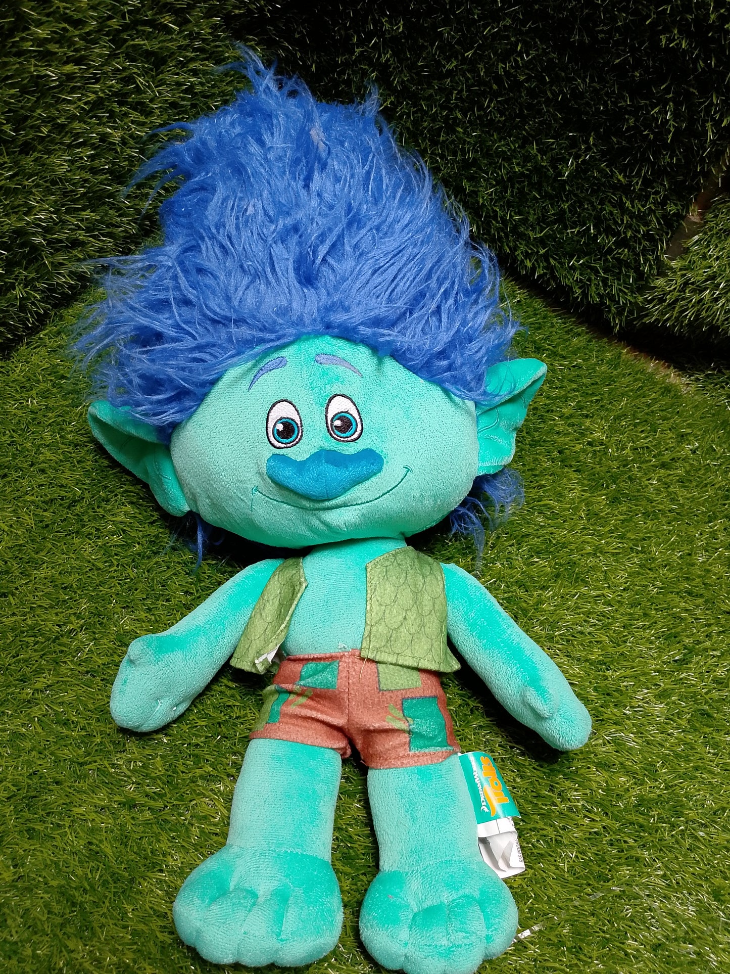 Dreamworks Troll Plush Doll Blue Hair , Preloved Stuffed toy