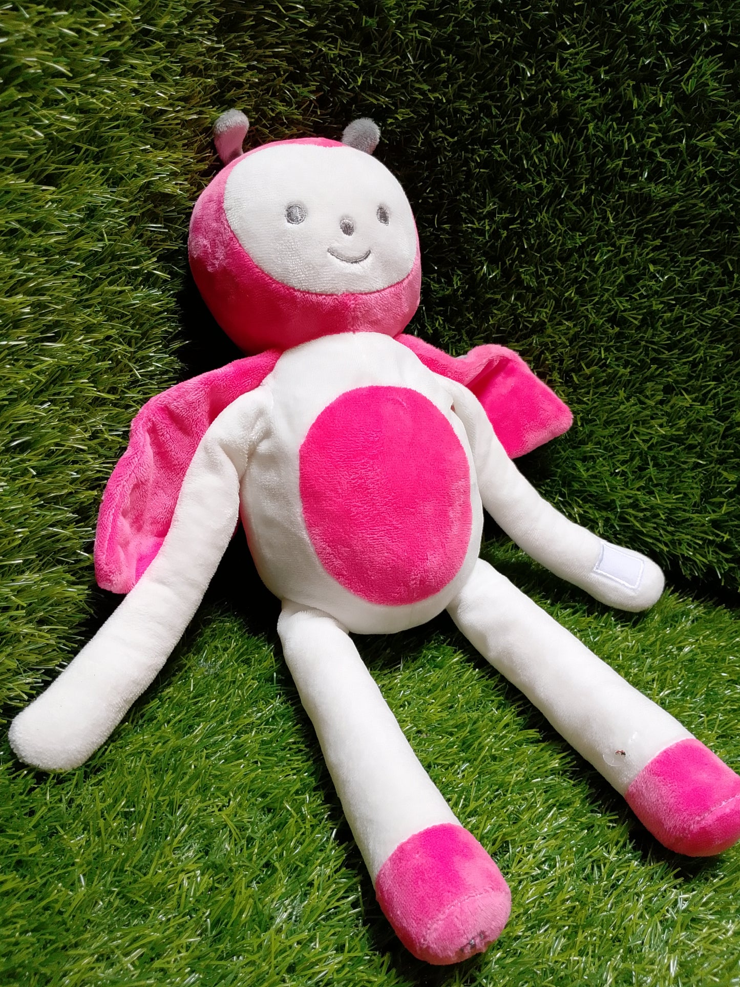 Doudou lapin multicolore Obaibi , Preloved stuffed toy