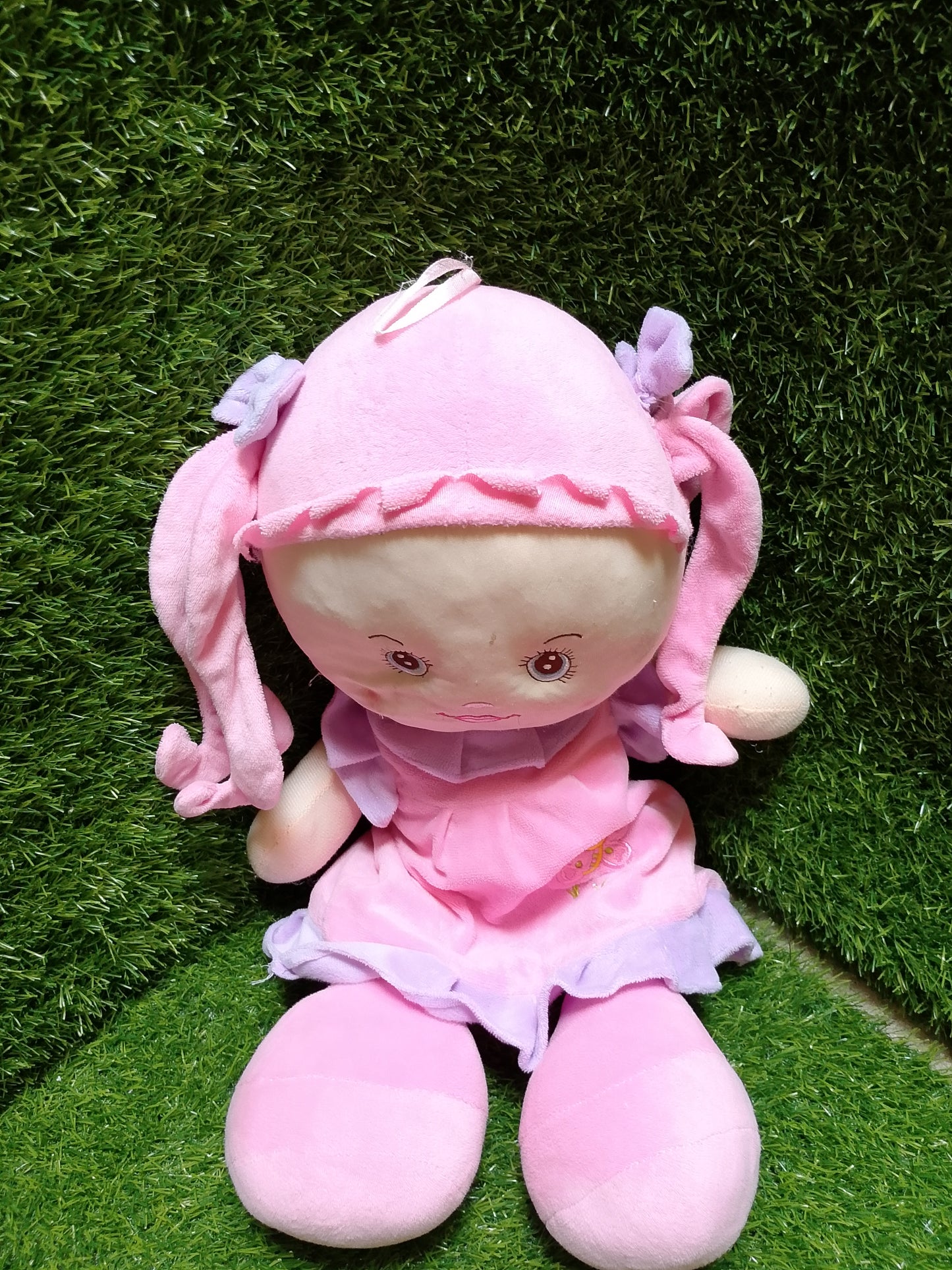 Plush lovely smiling doll, Preloved Stuffed Toy