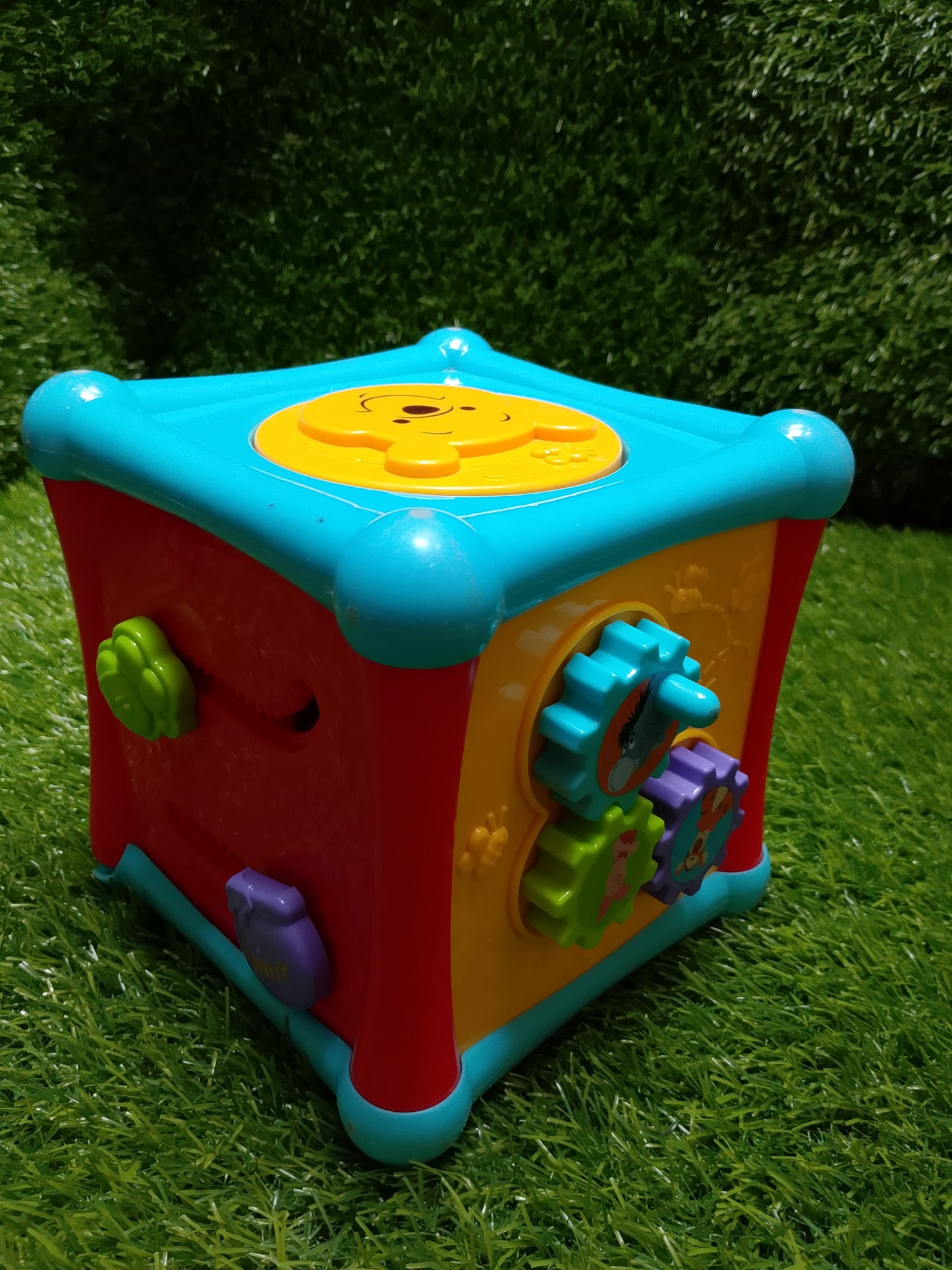 Disney Baby Winnie The Pooh Activity Cube, American Used Preloved Toys
