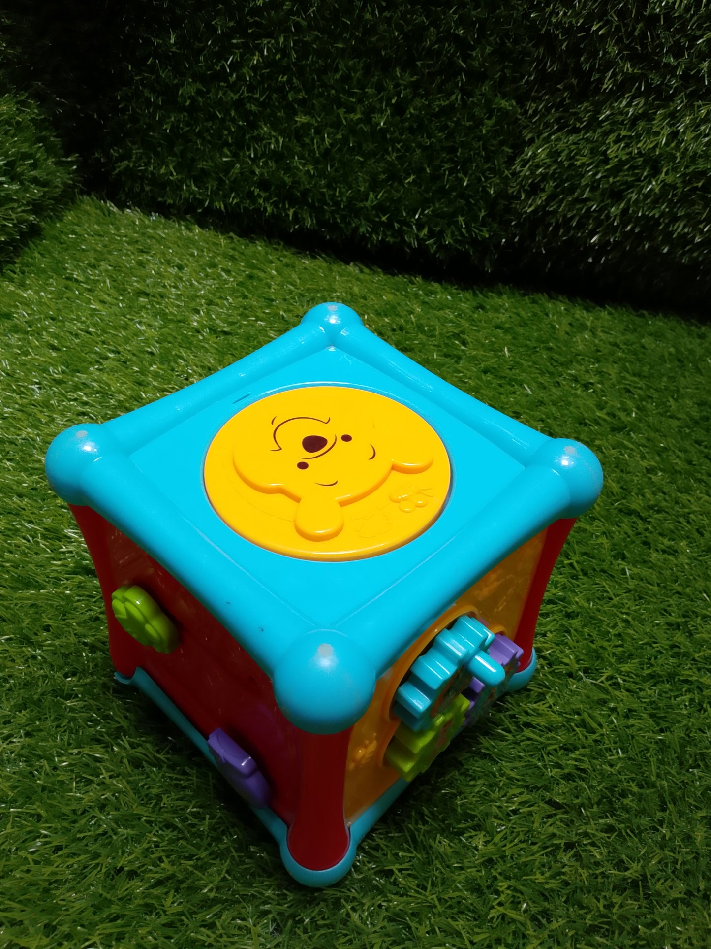 Disney Baby Winnie The Pooh Activity Cube, American Used Preloved Toys