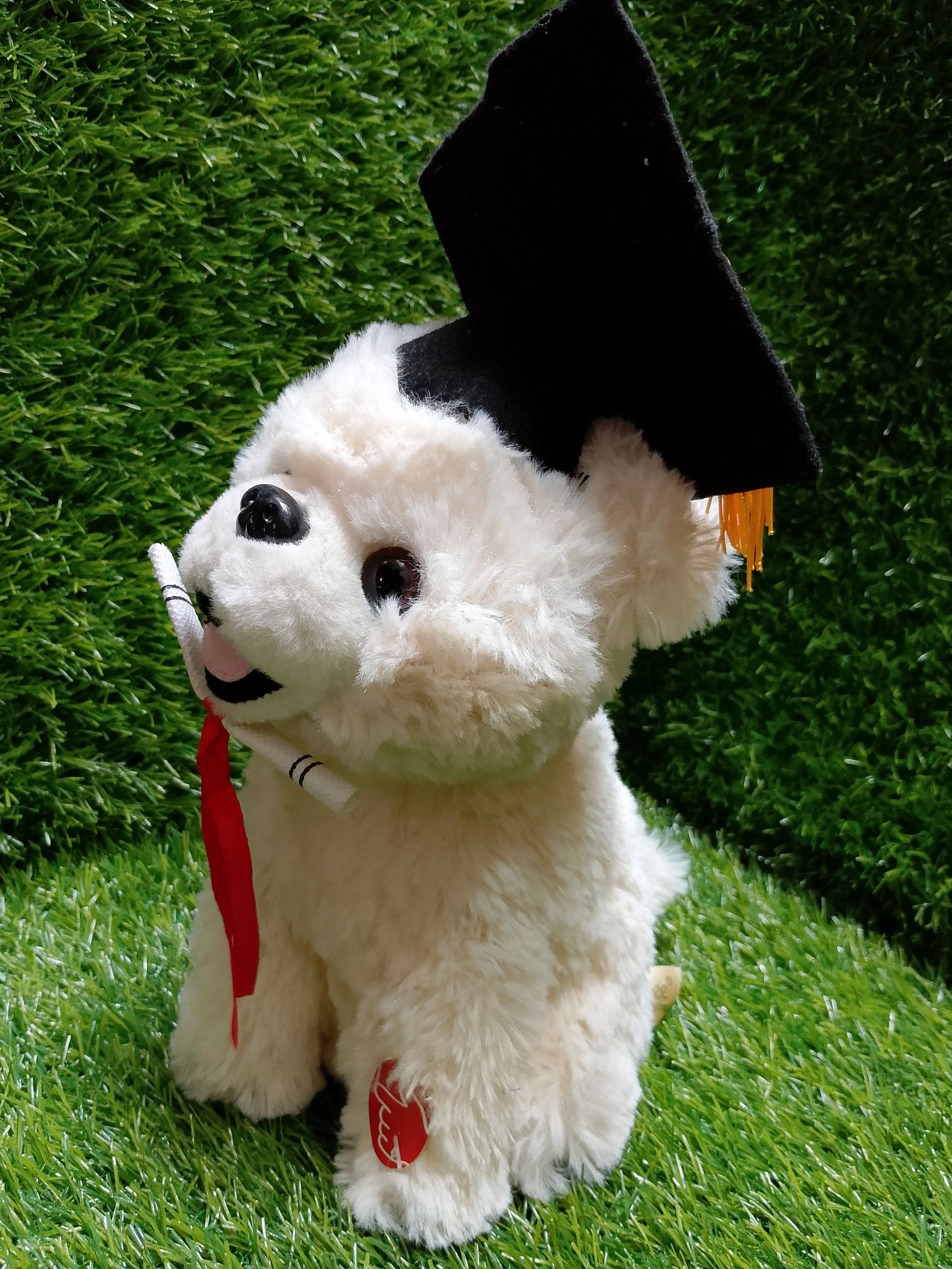 Graduation Teddy Bear Singing and Spinning Plush