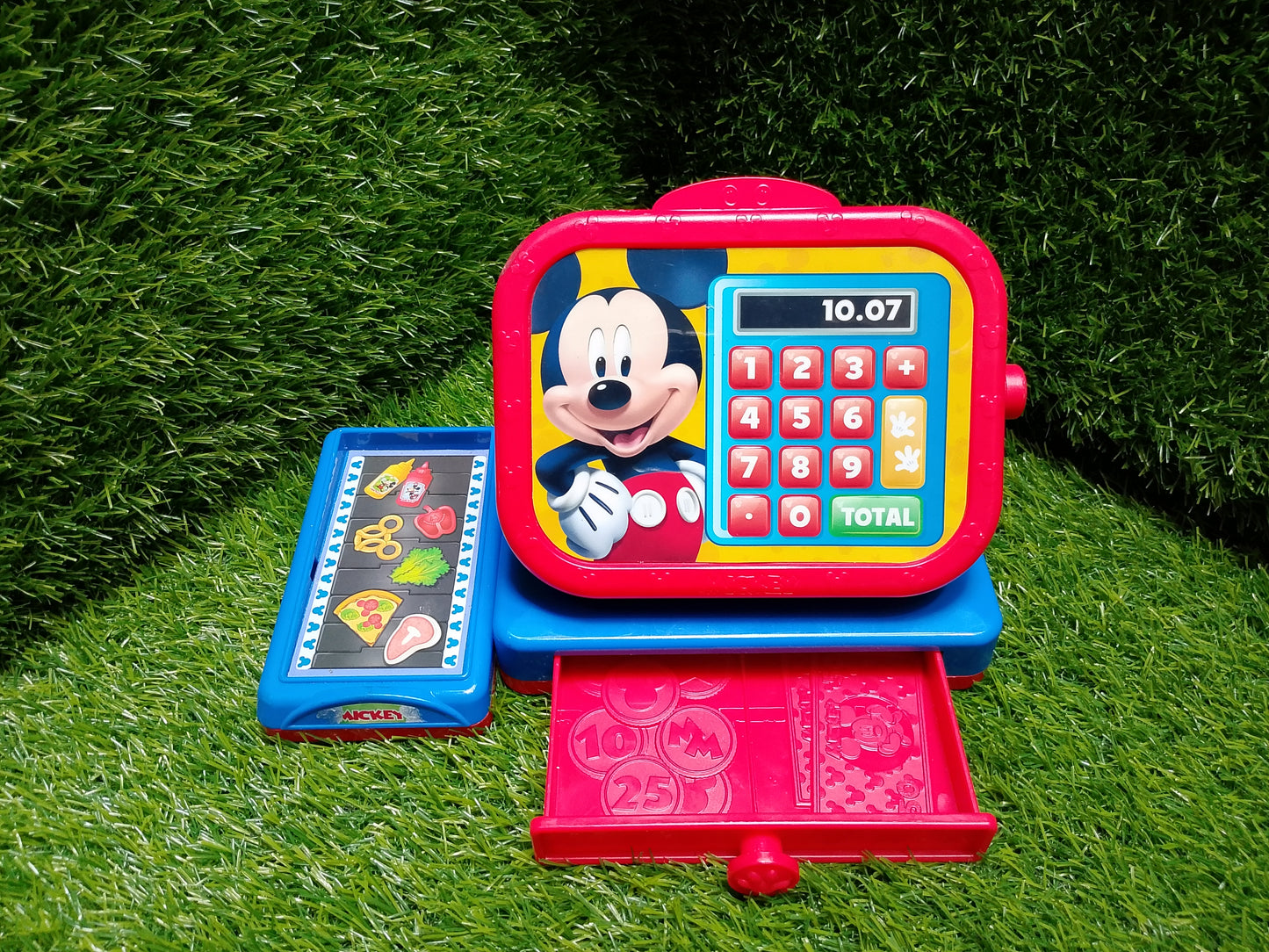 Mickey Mouse Deluxe Cash Register, American used preloved toy