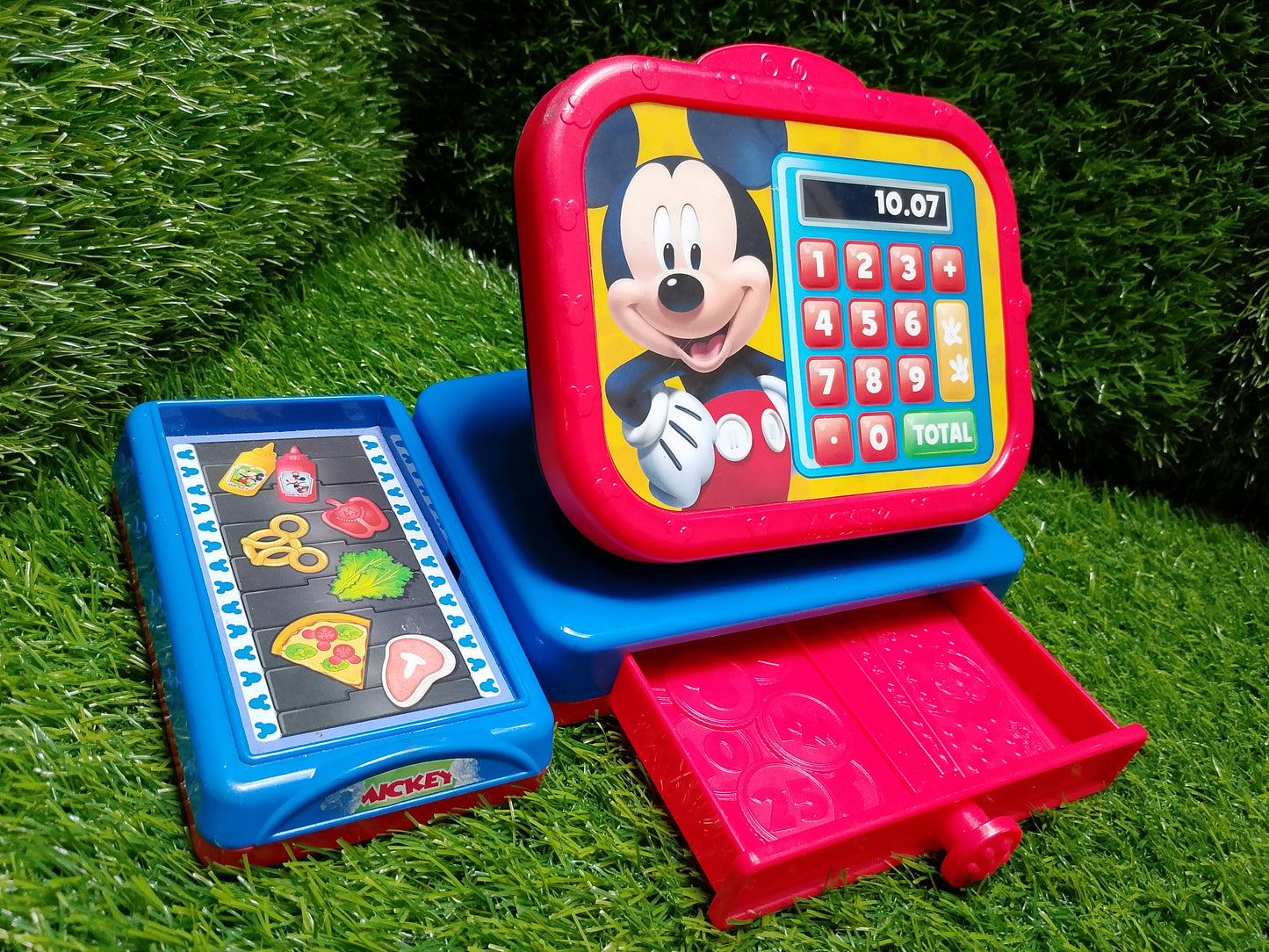 Mickey Mouse Deluxe Cash Register, American used preloved toy