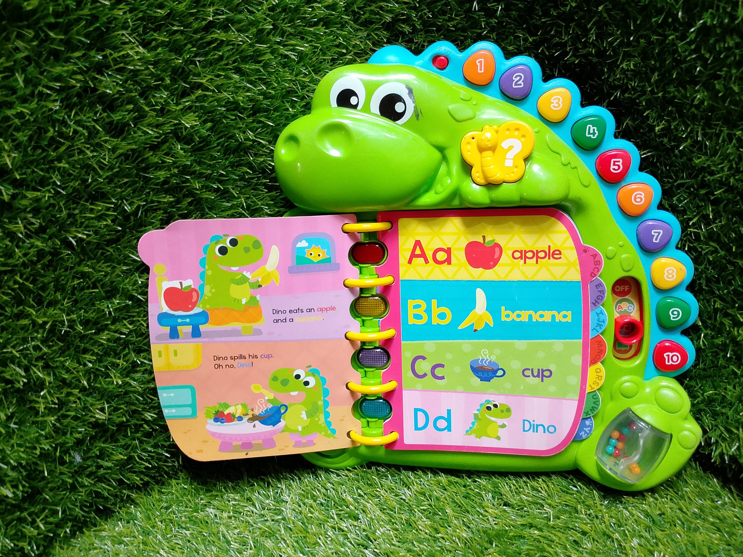 Dinosaur Storybook Learning English Alphabet Phonics Early Education Machine