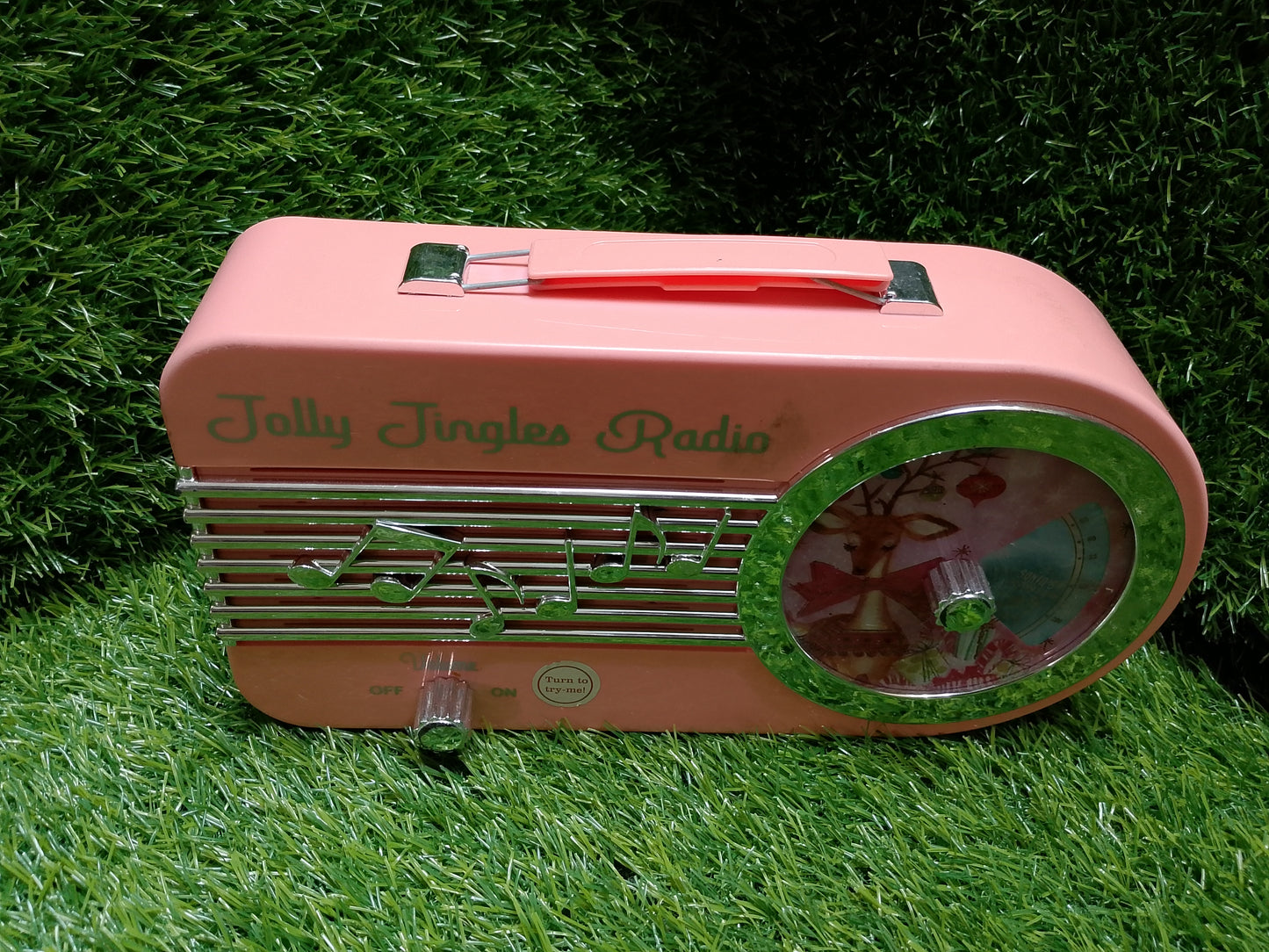 NWT Mr. Christmas Jolly Jingles Pink Radio, American used preloved toys