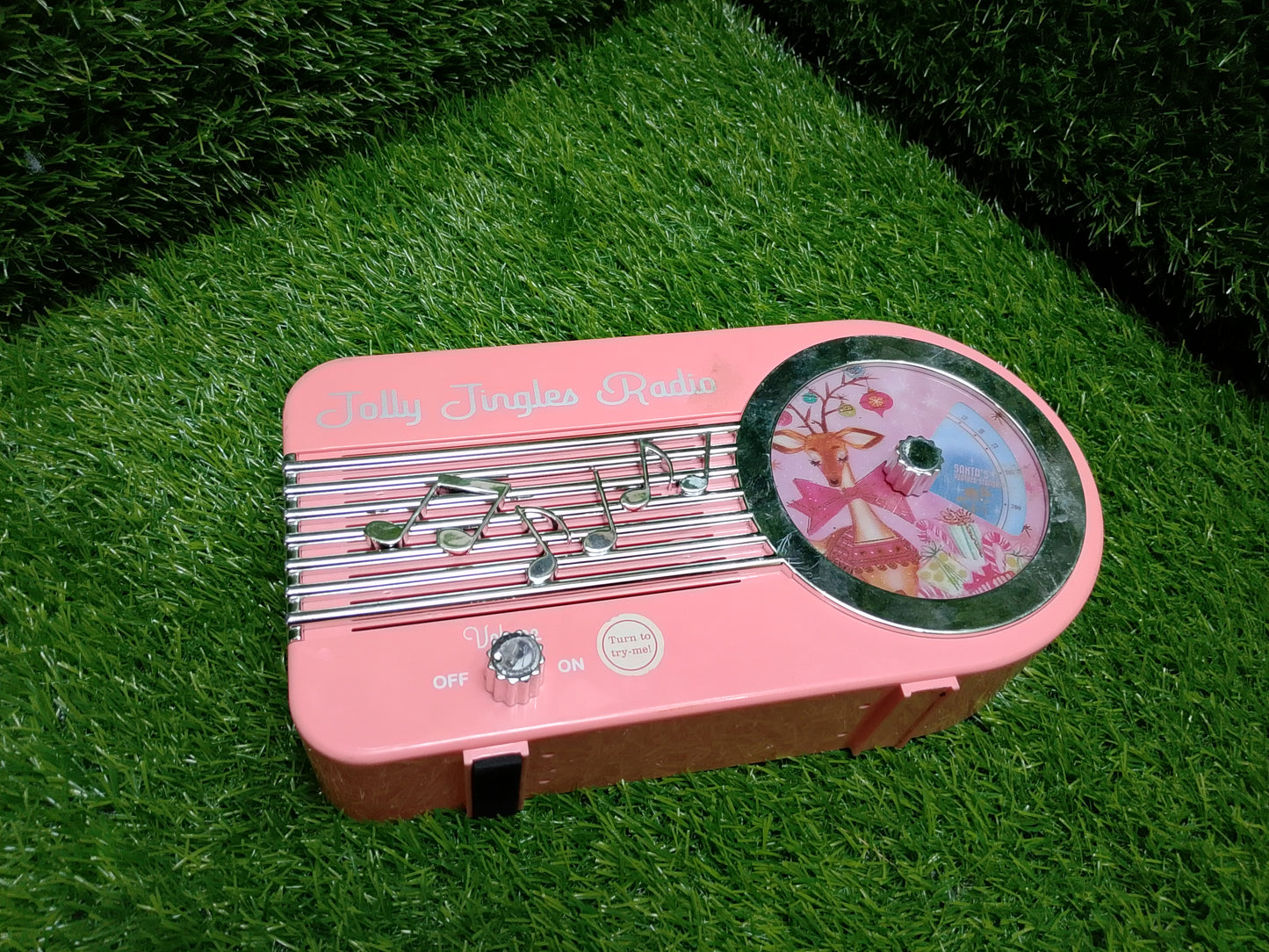 NWT Mr. Christmas Jolly Jingles Pink Radio, American used preloved toys