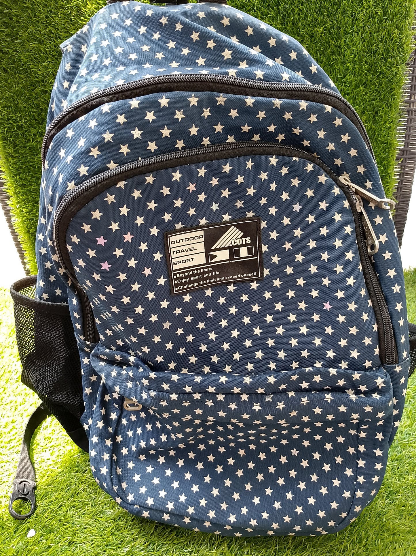 Andora stars pattern zipped backpack bags