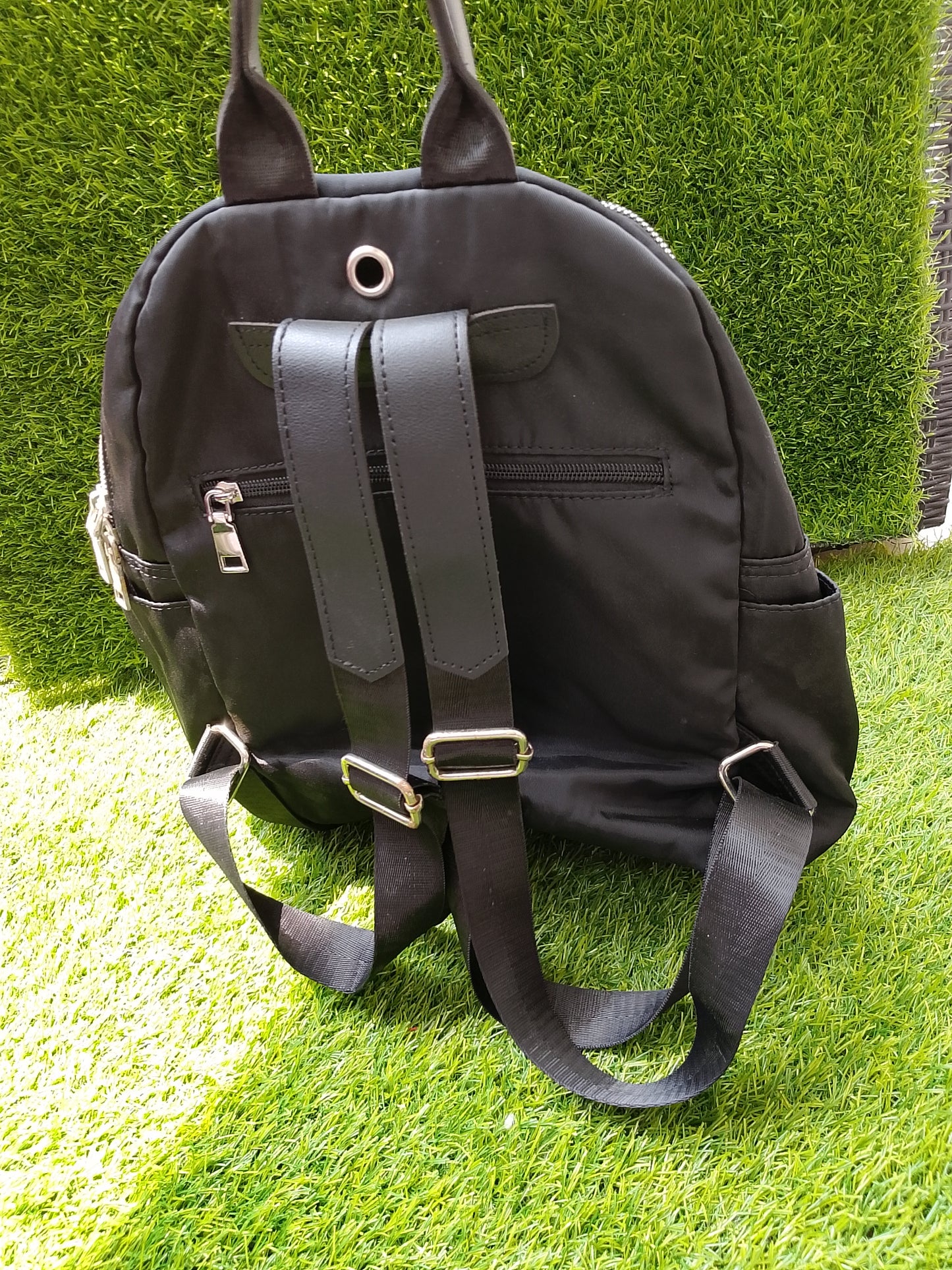 ZITIQUE Fashion Lightweight Nylon Oxford Leather Backpack