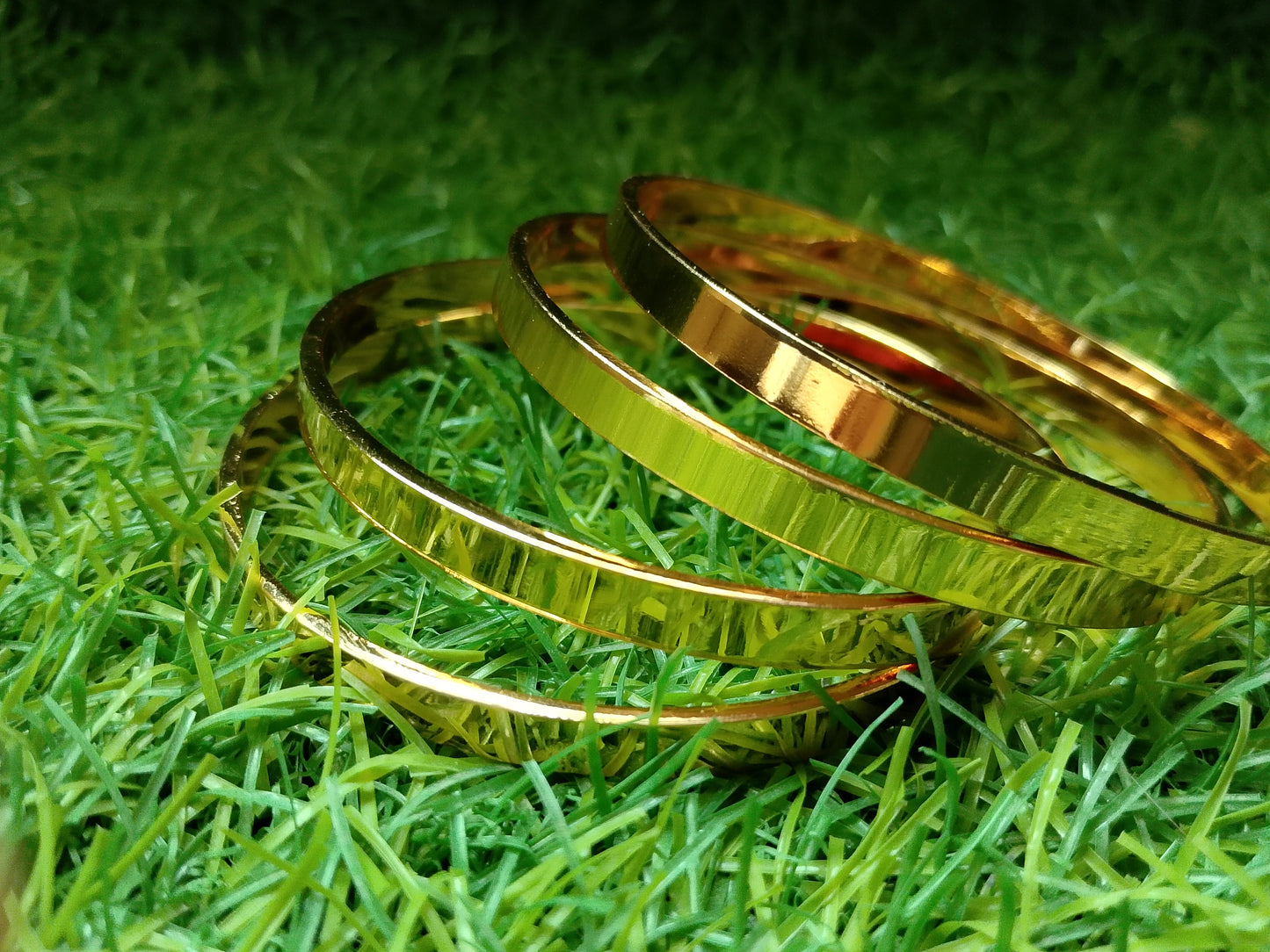 The Modern Mirror-Shine Stackable Bangle Set