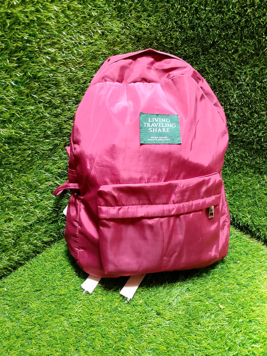 Women's Korean style high school student college student nylon tarp backpack  Preloved