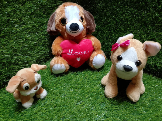 Livarno Home Stuffed Animals Set of 3, Preloved Stuffed toys