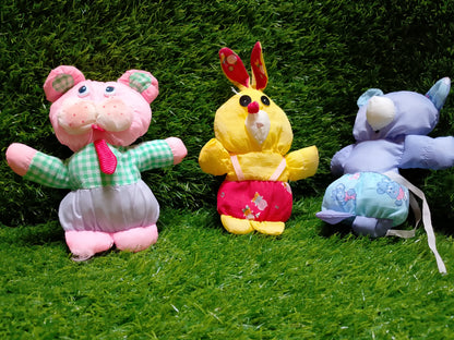 Sunrise preloved stuffed toys, set of 3
