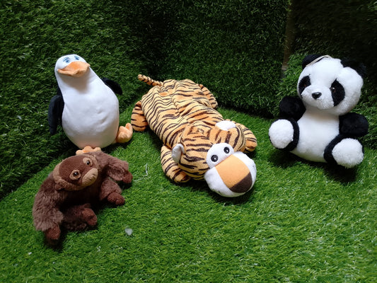 Plush Animals, Preloved Stuffed Toys, Set of 4