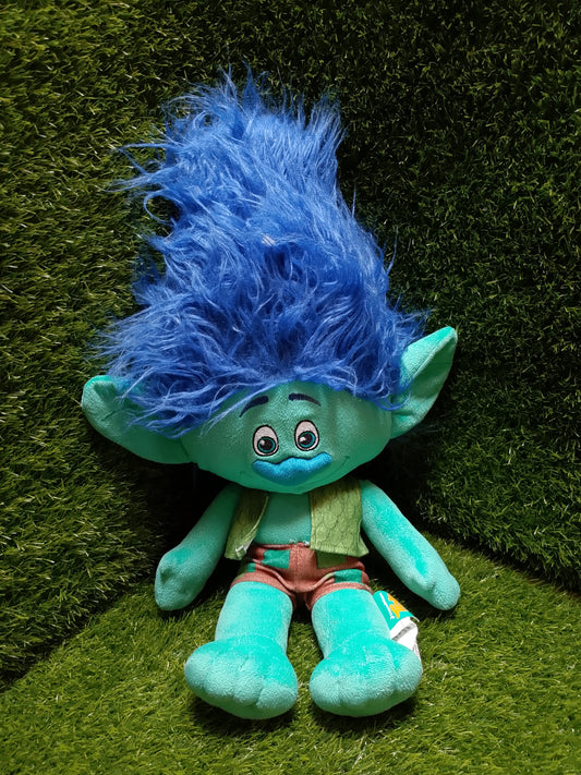 Dreamworks Troll Plush Doll Blue Hair , Preloved Stuffed toy