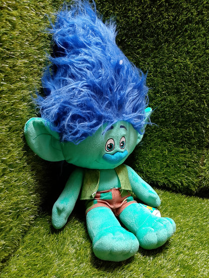 Dreamworks Troll Plush Doll Blue Hair , Preloved Stuffed toy
