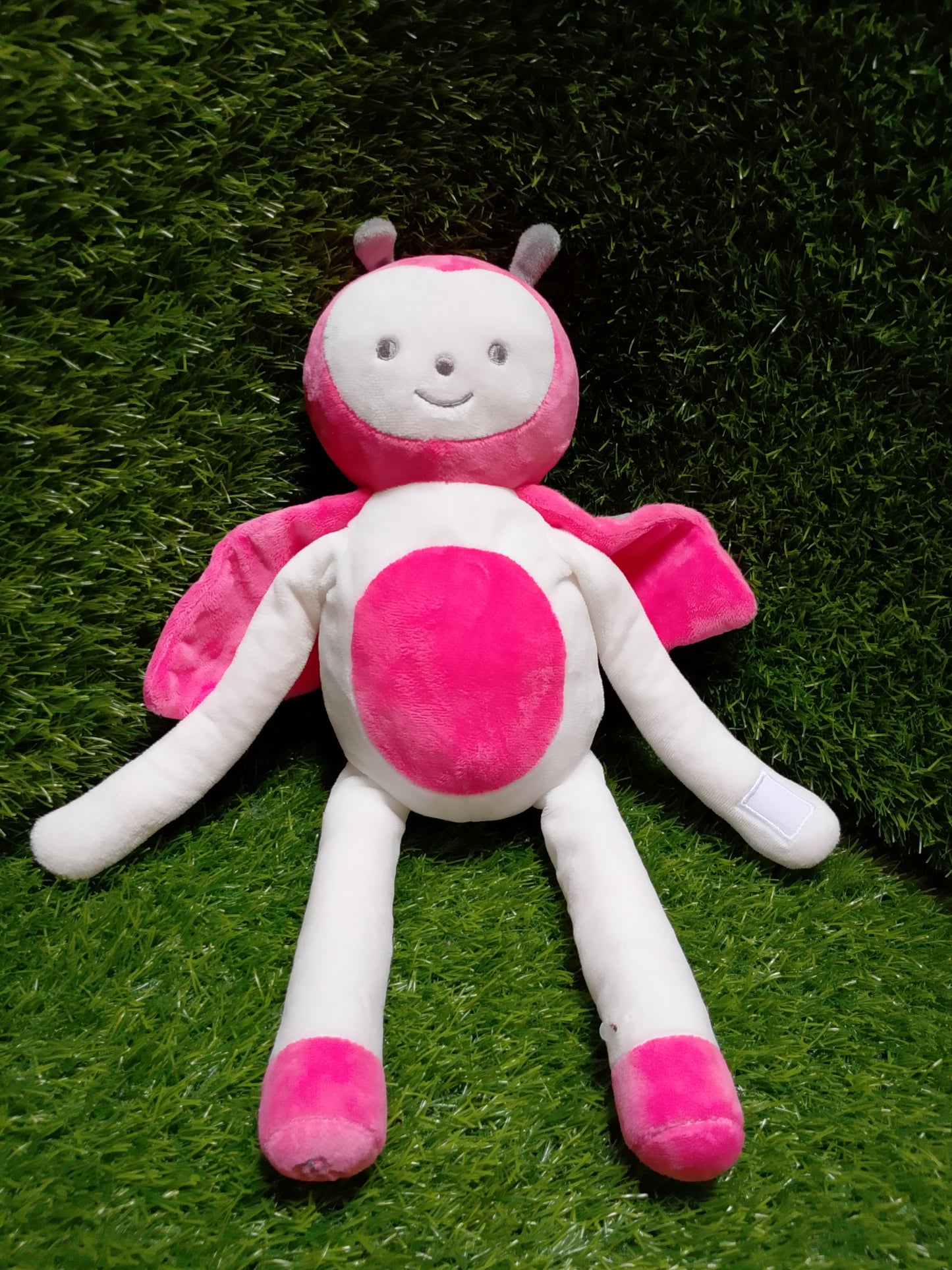 Doudou lapin multicolore Obaibi , Preloved stuffed toy