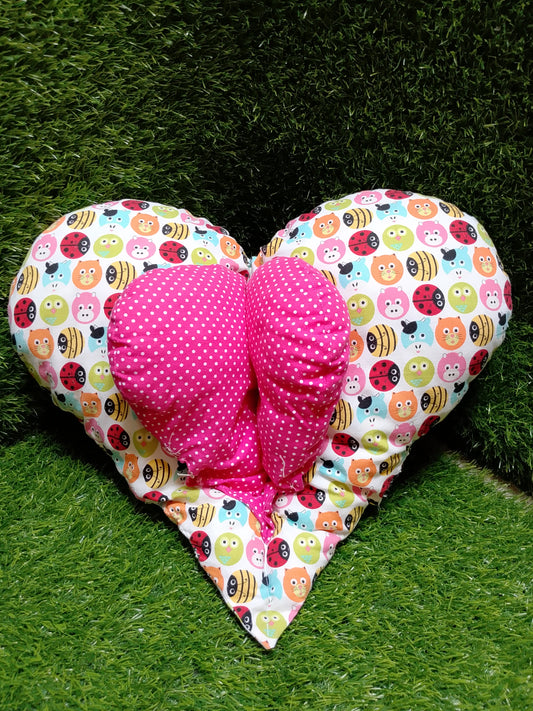 Heart Shaped Pillow, Preloved Stuffed Toy