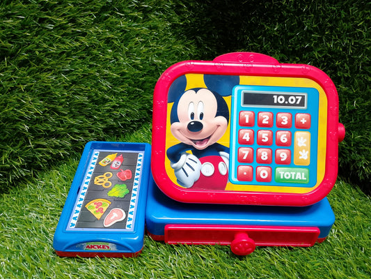 Mickey Mouse Deluxe Cash Register, American used preloved toy