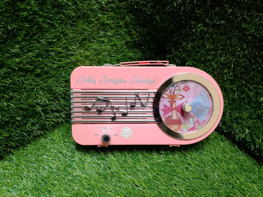 NWT Mr. Christmas Jolly Jingles Pink Radio, American used preloved toys