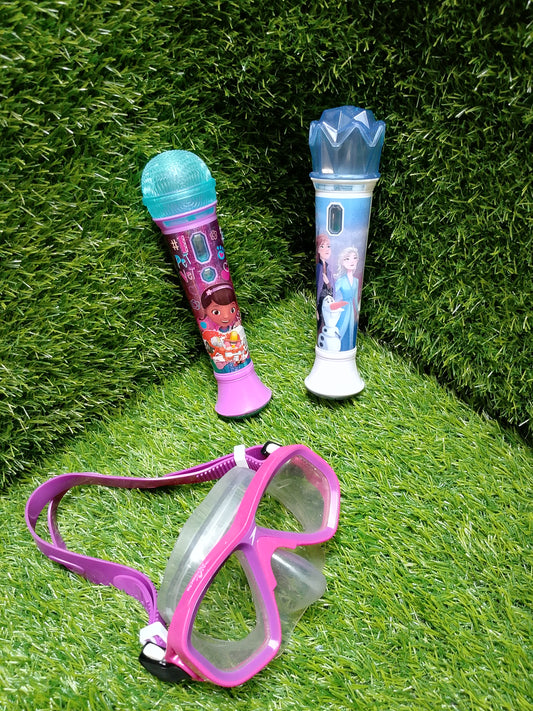 Disney Girls Princess Minnie Singing Microphone Toys , set of two, American preloved toys