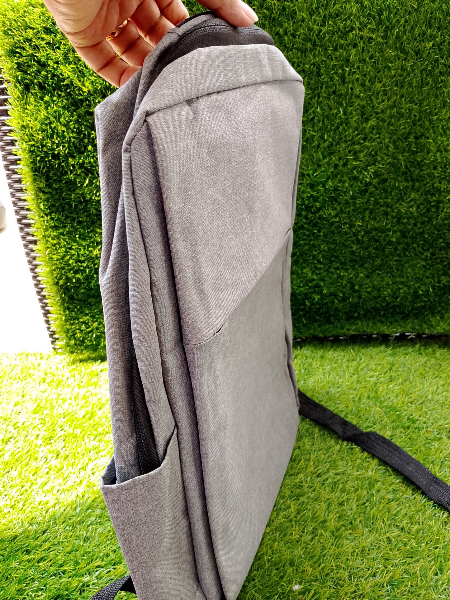 Grey Backpack Bag