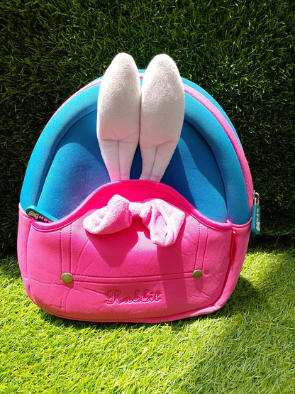 Backpack For Kid 3d Rabbit Neoprene School Bag C Pink