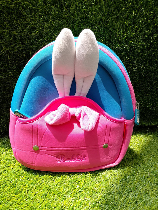 Backpack For Kid 3d Rabbit Neoprene School Bag C Pink
