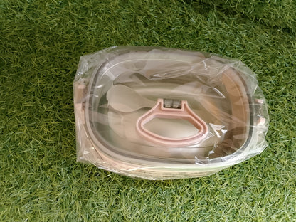 Cute Hello Girl Lunch Box with Spoon