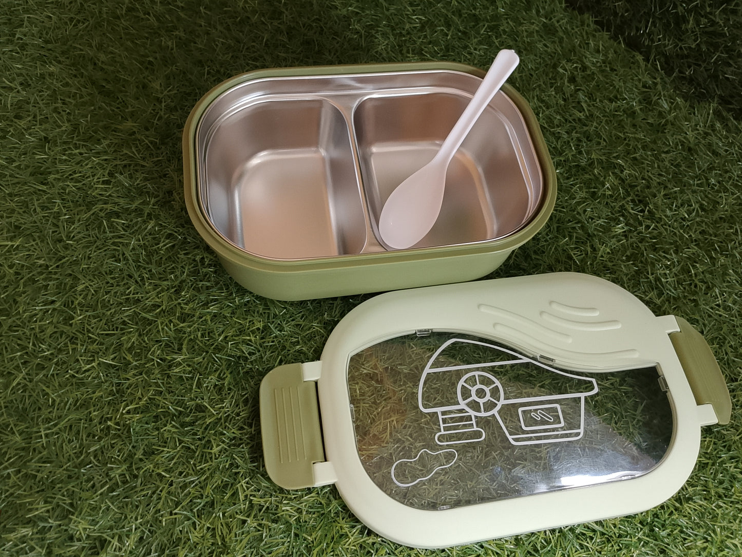 Stainless Steel Lunch Box with Spoon