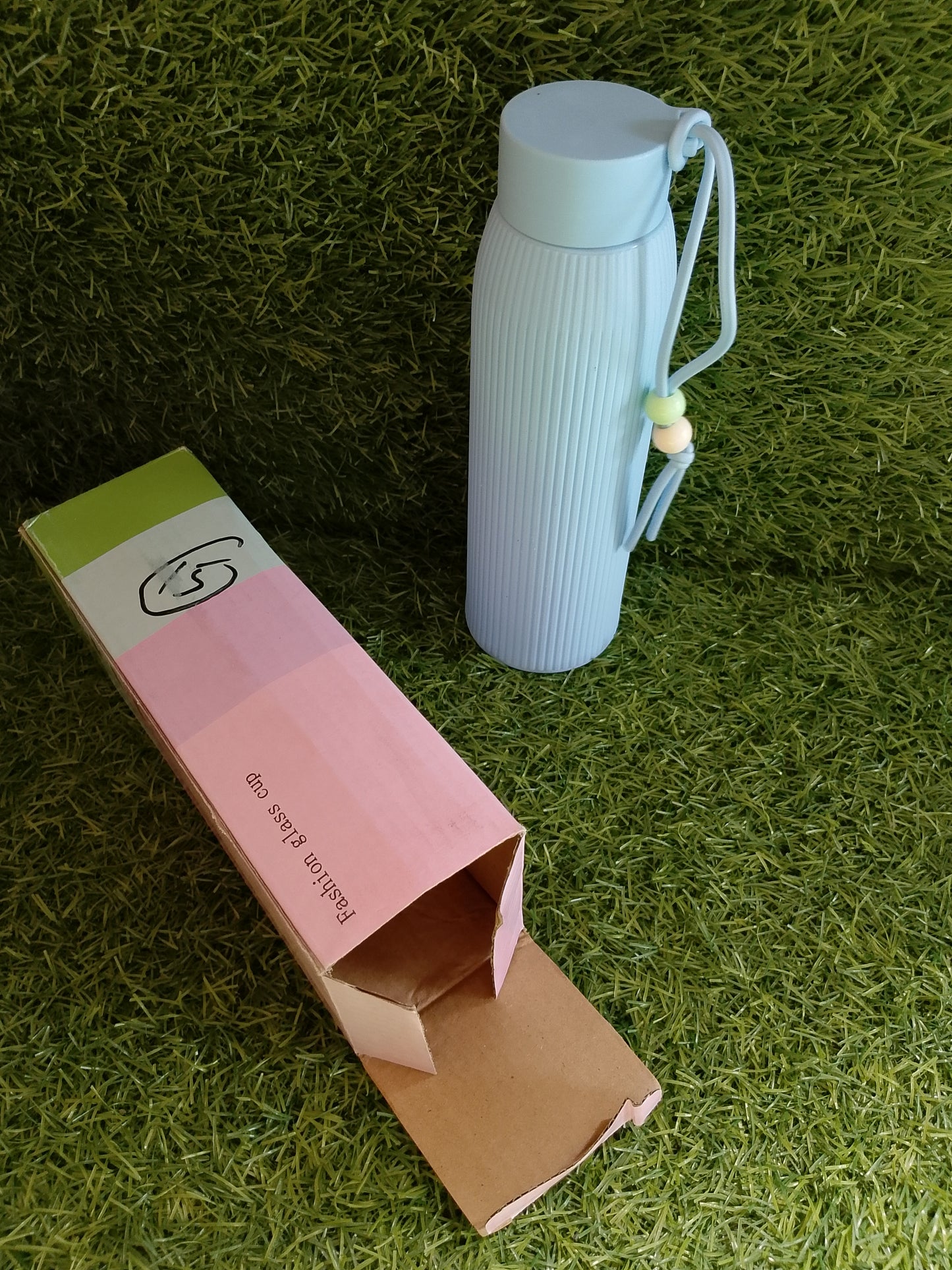 Blue Glass Water Bottle – Premium Imported Quality