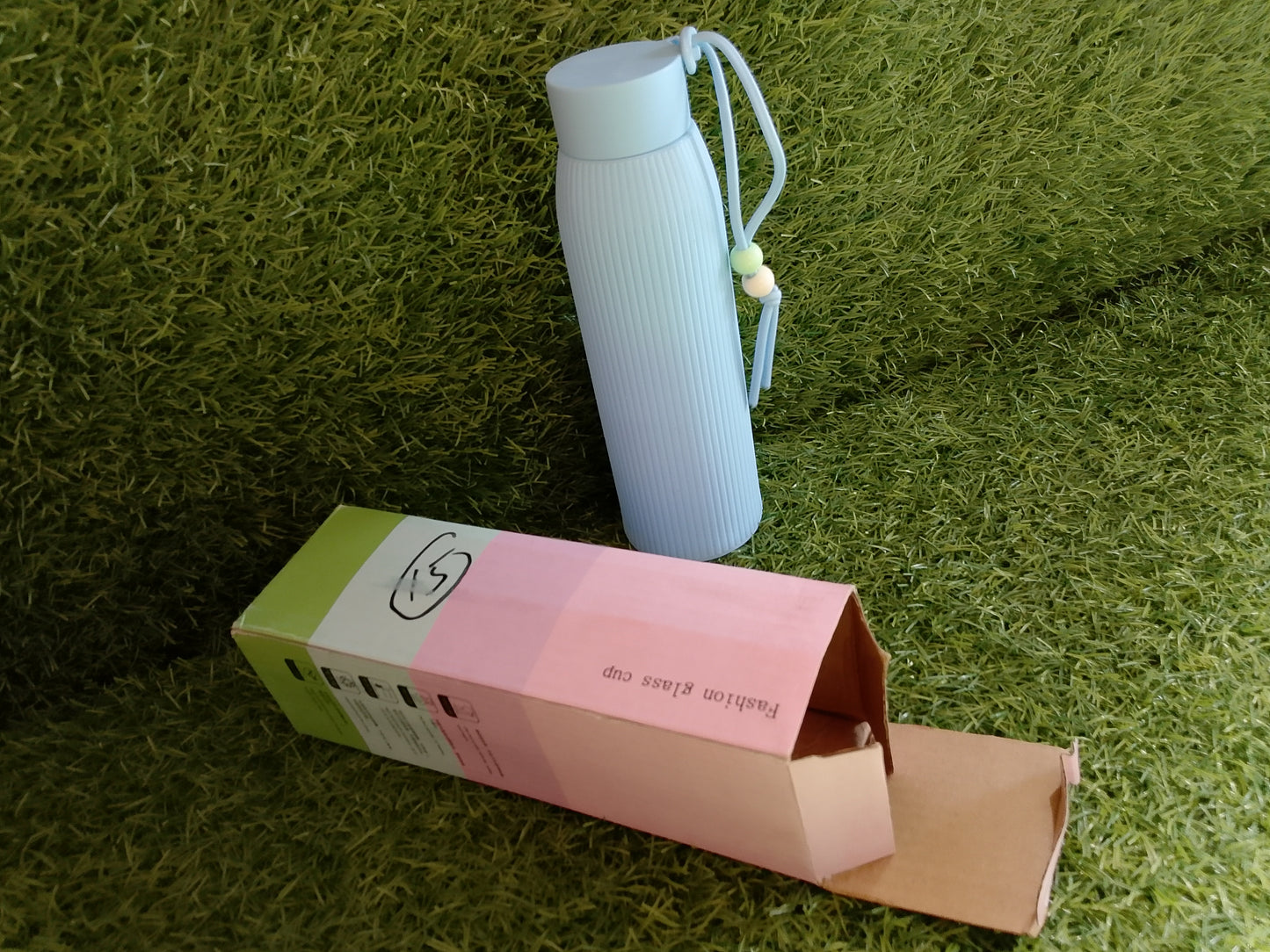 Blue Glass Water Bottle – Premium Imported Quality