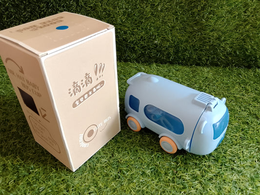 Kids Blue Bus-Shaped Water Bottle – Cool & Cute Bus Cup