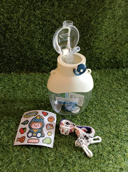 Cute 850ml Insulated Water Bottle with Stickers