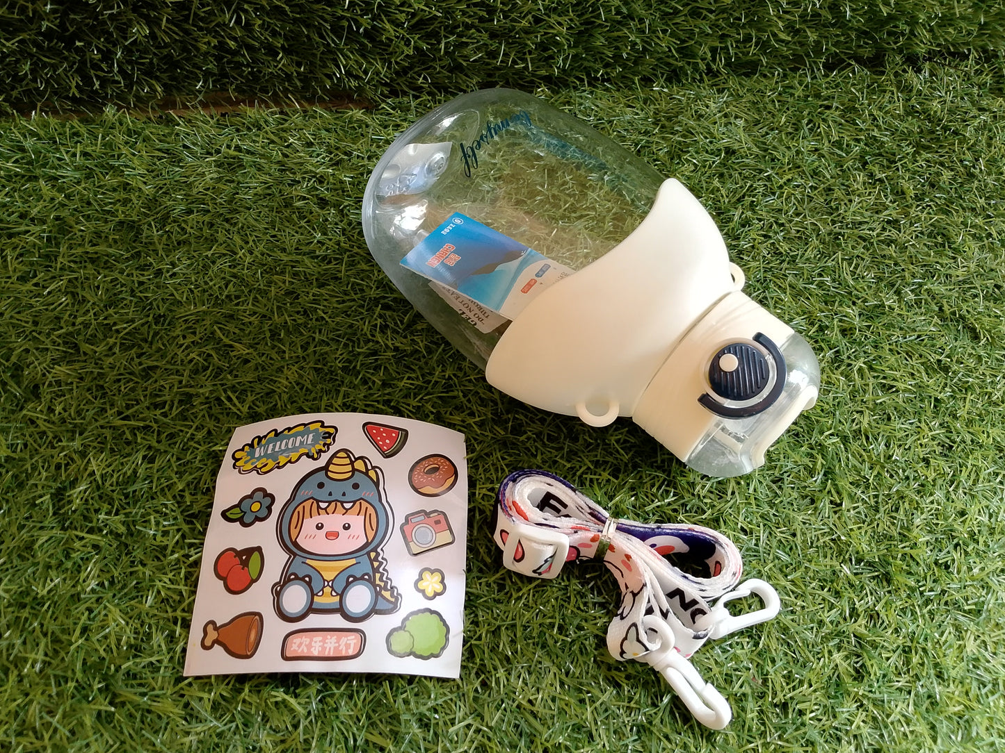 Cute 850ml Insulated Water Bottle with Stickers