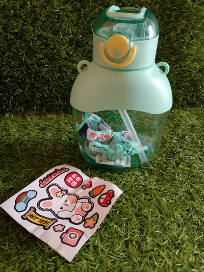 Cute 850ml Insulated Water Bottle with Stickers