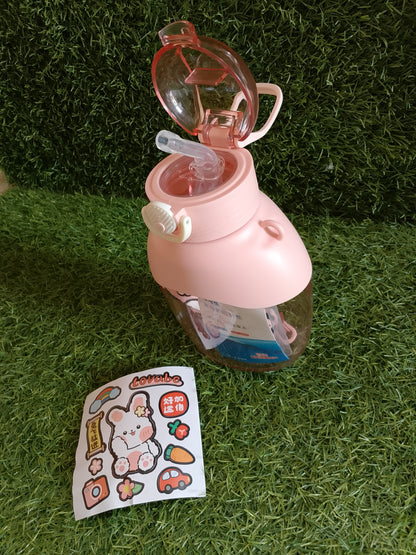 Cute 850ml Insulated Water Bottle with Stickers