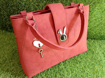Velvet Charm Handbag