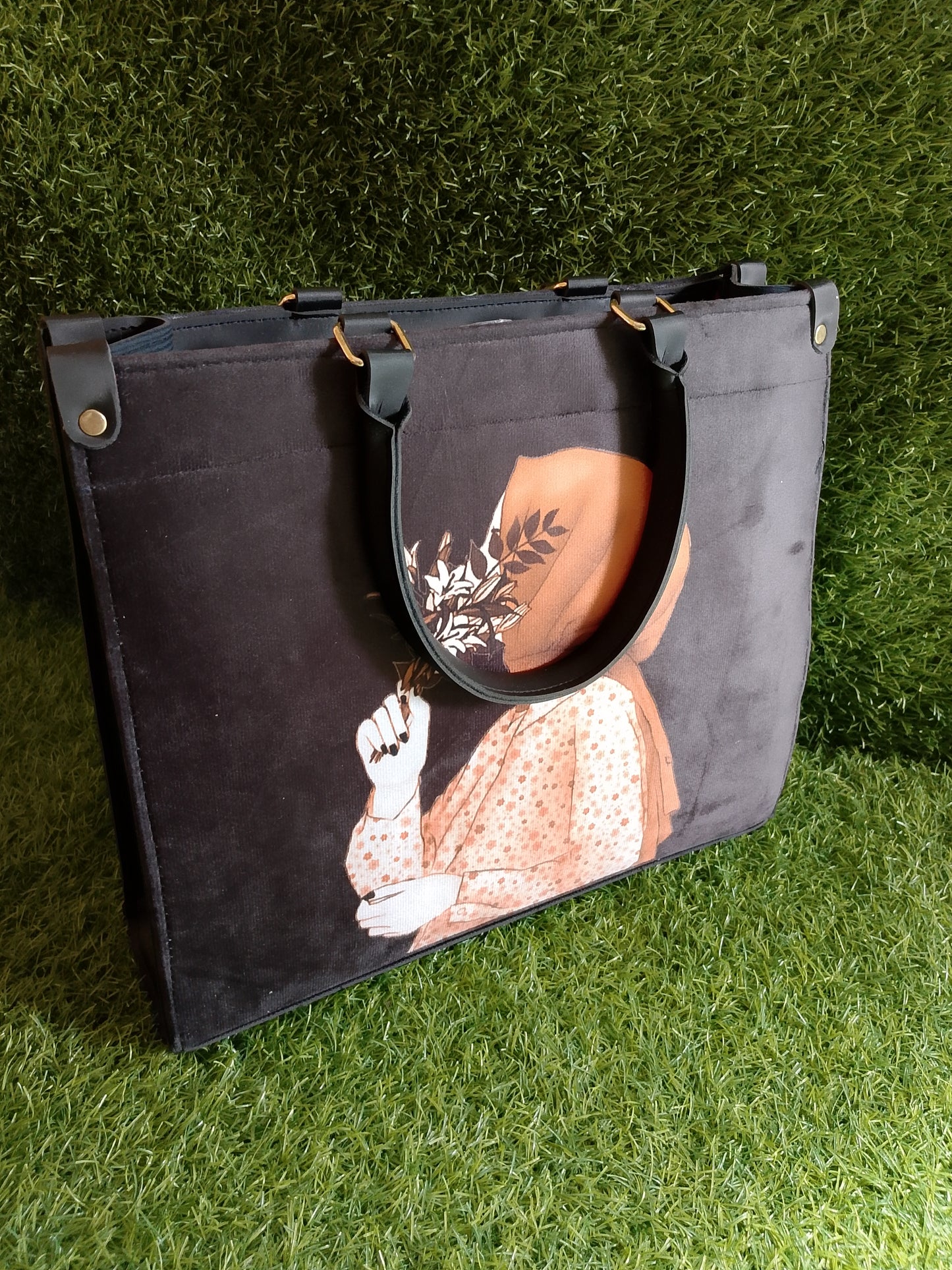 Hijab Girl Printed Bag