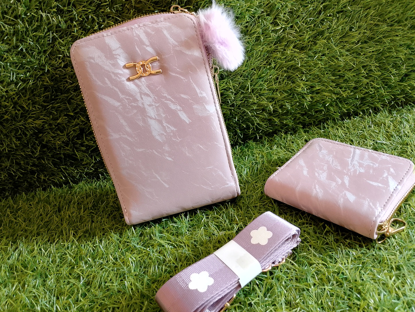 Chic Marble Handbag Set