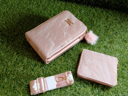 Chic Marble Handbag Set