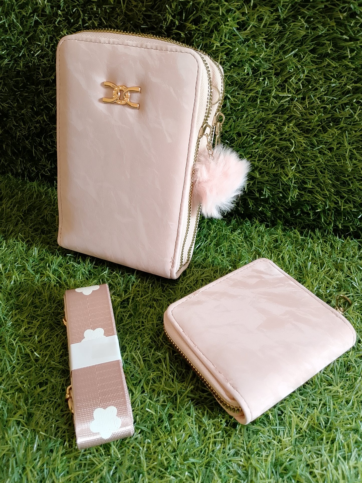 Chic Marble Handbag Set